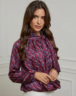 Alice & Charlotte Chemises|Chemisier Tycia prune