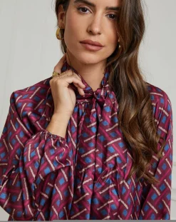 Alice & Charlotte Chemises|Chemisier Tycia prune