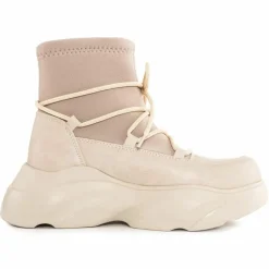 Lab78 Bottines|Chunky bottines beiges - Talon 6 cm