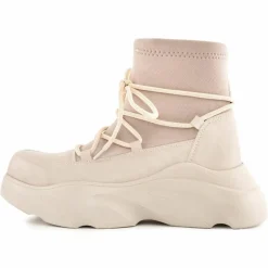 Lab78 Bottines|Chunky bottines beiges - Talon 6 cm