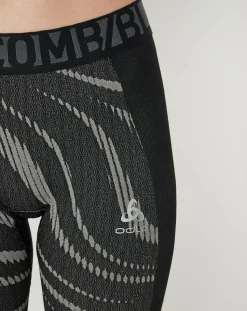 Odlo Pantalons|Collant technique Performance Blackcomb noir/gris