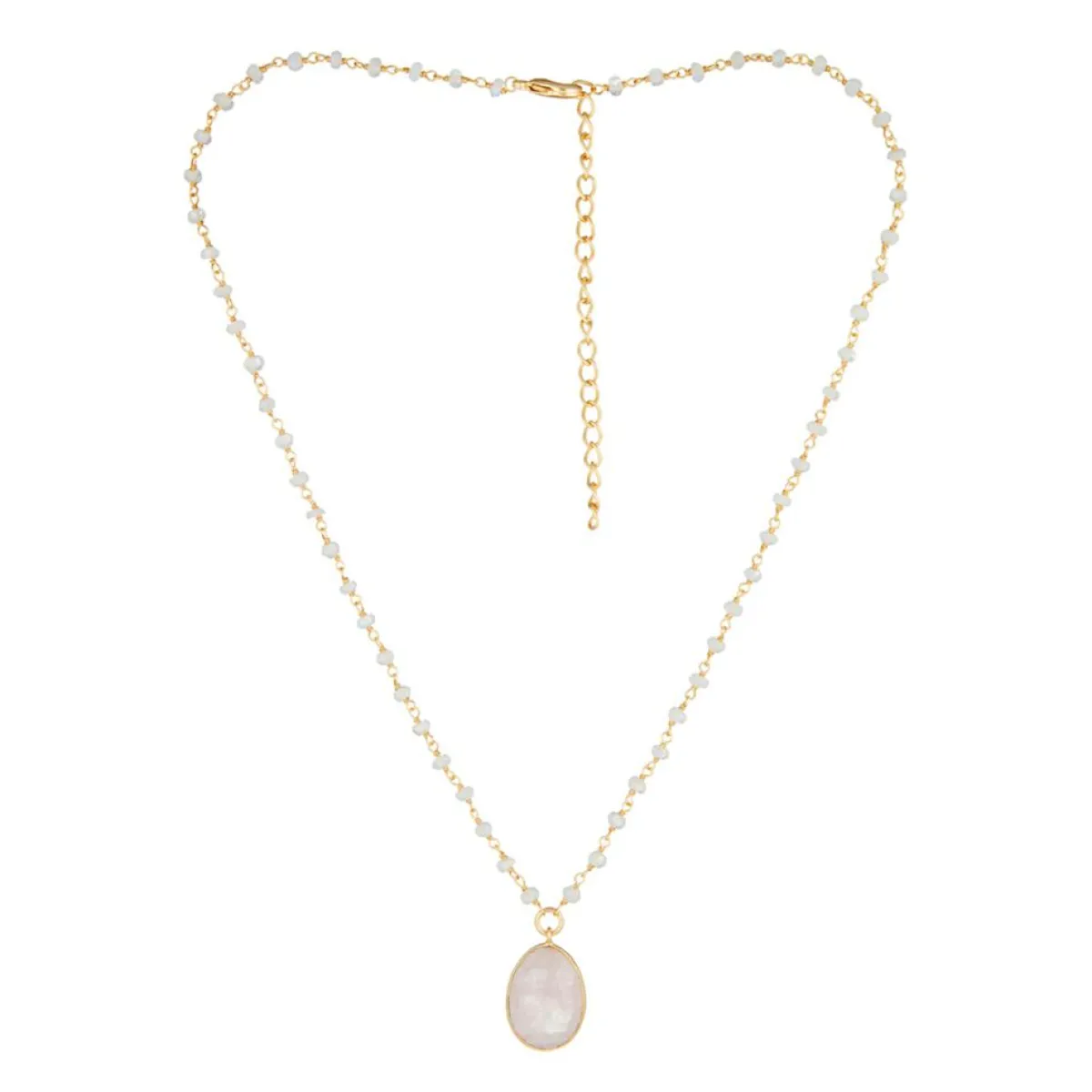 Moonstone Colliers|Collier Adassa Quartz en laiton doré