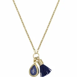 Moonstone Colliers|Collier Johanna Lapis bleu en laiton doré