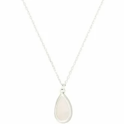 Moonstone Colliers|Collier Lora Quartz rose en laiton argenté
