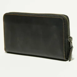 Coach Porte-Monnaie Et Portefeuilles|Compagnon en Cuir Accordion sequins noir - 9.9x18.9 cm