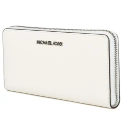 Michael Kors Porte-Monnaie Et Portefeuilles|Compagnon en Cuir Jet Set Travel blanc - 10x20.5x2.5 cm
