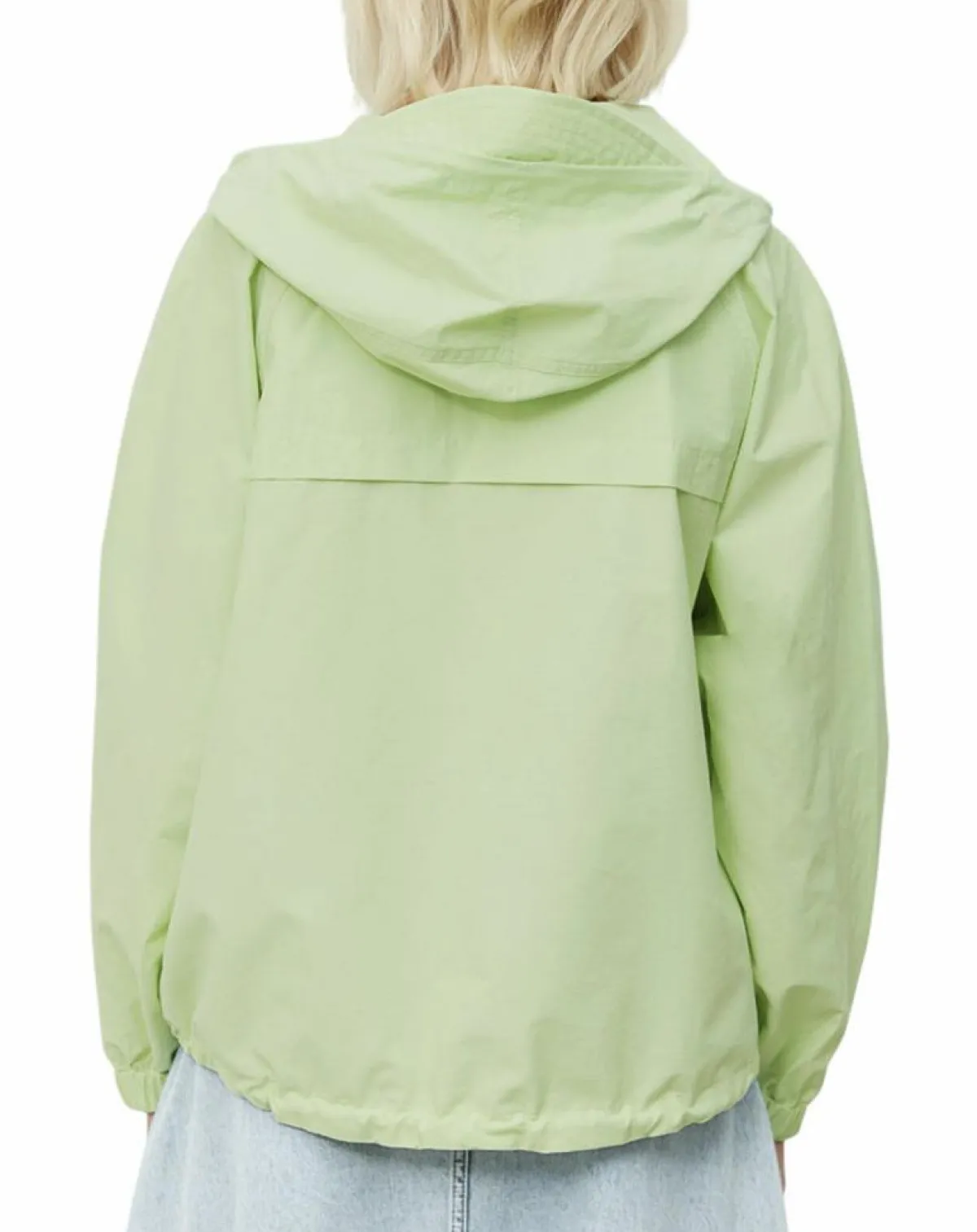 Marc O'Polo Vestes, Blousons|Coupe Vent à Capuche Grande Poche vert fluo