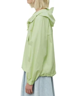Marc O'Polo Vestes, Blousons|Coupe Vent à Capuche Grande Poche vert fluo