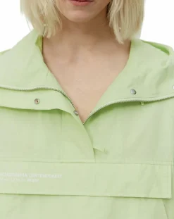 Marc O'Polo Vestes, Blousons|Coupe Vent à Capuche Grande Poche vert fluo