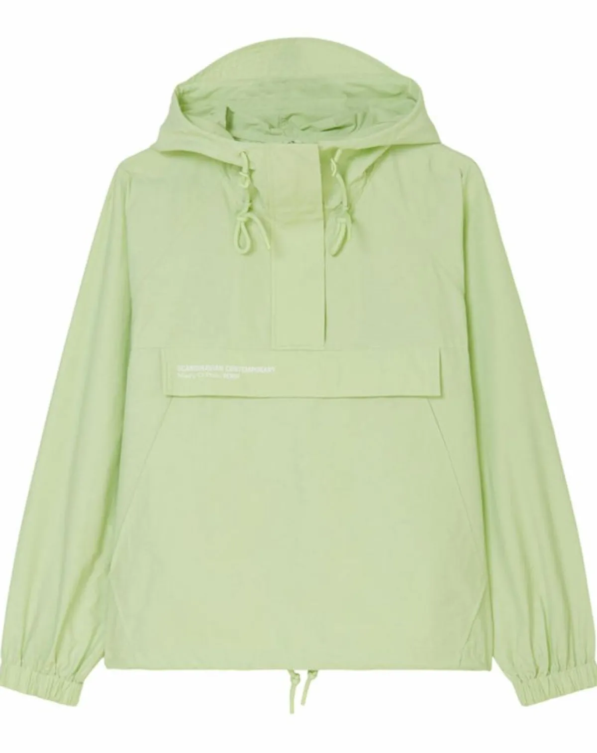 Marc O'Polo Vestes, Blousons|Coupe Vent à Capuche Grande Poche vert fluo