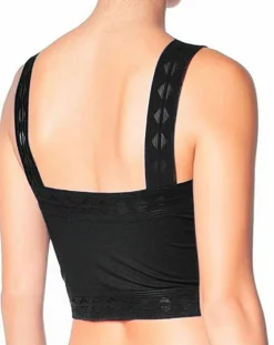 Huit Tops Et Blouses|Crop top Jeanne noir