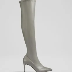 L.K. Bennett Bottes|Cuissardes Blake grises - Talon 8,5 cm