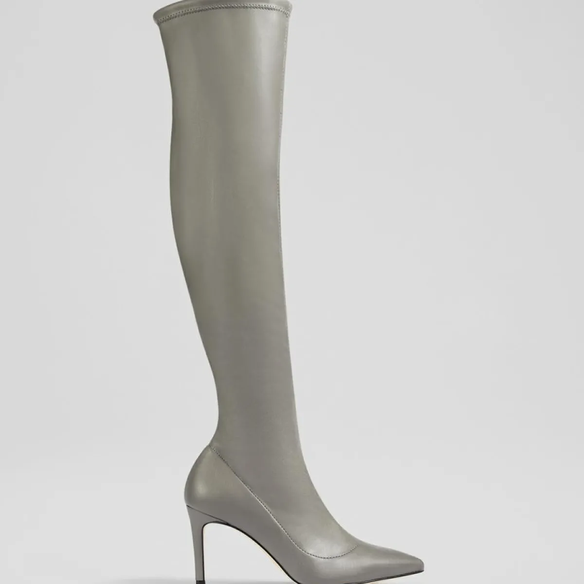 L.K. Bennett Bottes|Cuissardes Blake grises - Talon 8,5 cm