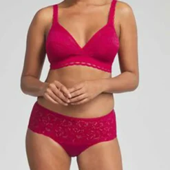 Playtex Lingerie, Nuit|Culotte en dentelle Coeur Croisé Féminin doux begonia