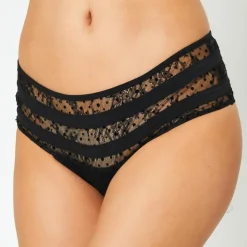 Huit Lingerie, Nuit|Culotte Flock noire