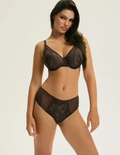 Esotiq Lingerie, Nuit|Culotte K Nacre6 Chocolat Noire
