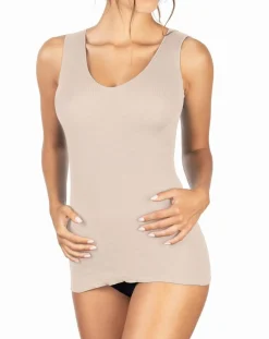 Mare Lingerie, Nuit|Débardeur Camélia beige