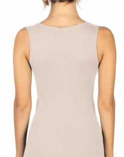 Mare Lingerie, Nuit|Débardeur Camélia beige