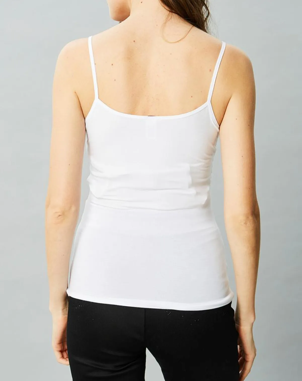 Mare Lingerie, Nuit|Débardeur Caroline en Micromodal blanc