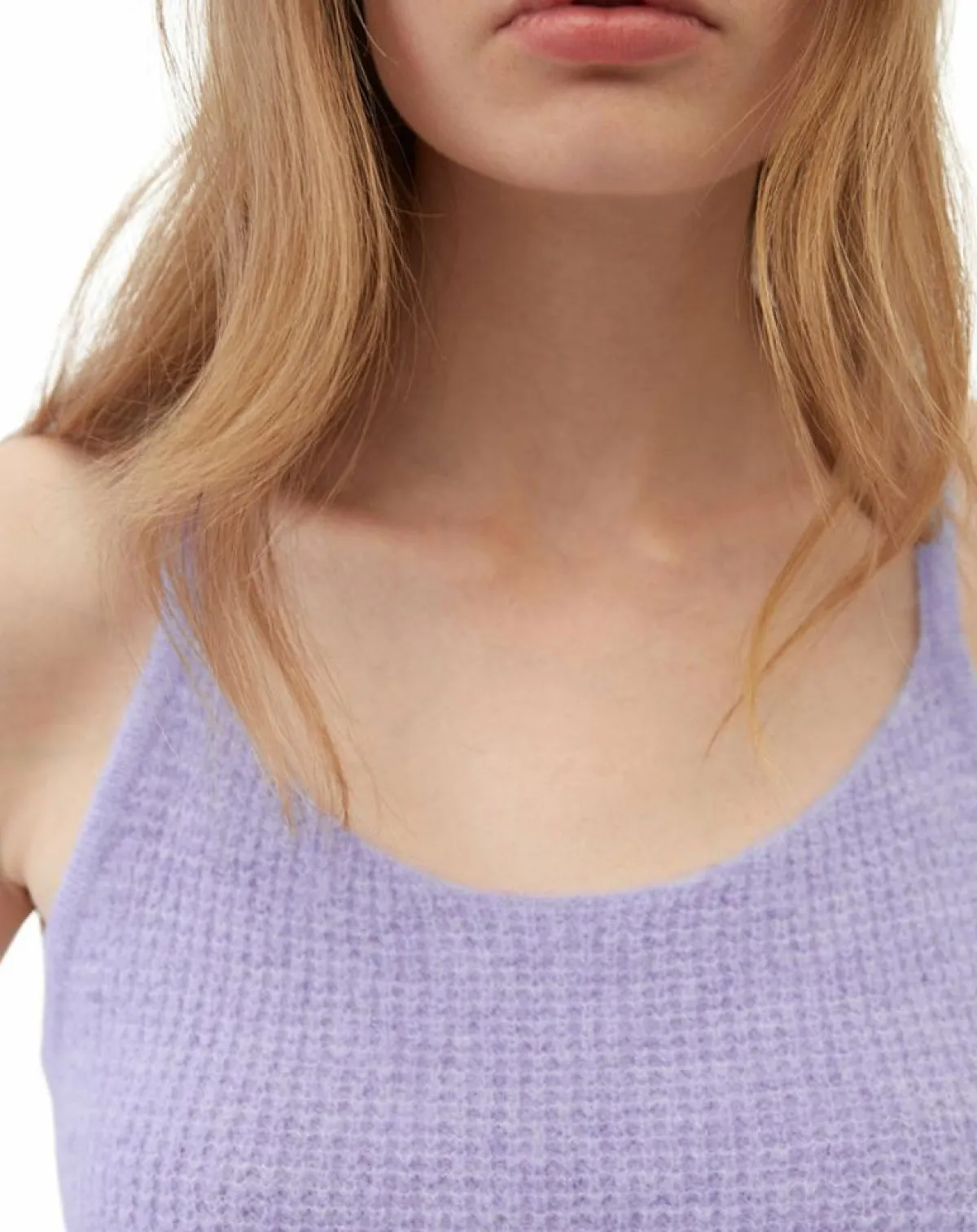 Marc O'Polo T-Shirts|Débardeur en Alpaga & Laine mélangés cropped violet clair