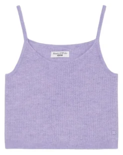 Marc O'Polo T-Shirts|Débardeur en Alpaga & Laine mélangés cropped violet clair