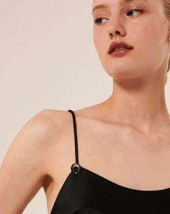 Tara Jarmon Tops Et Blouses|Débardeur en satin Tess noir