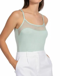 Mare Tops Et Blouses|Débardeur fines bretelles vert