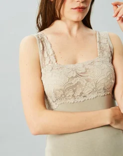 Mare Lingerie, Nuit|Débardeur Valérie en Micromodal sable