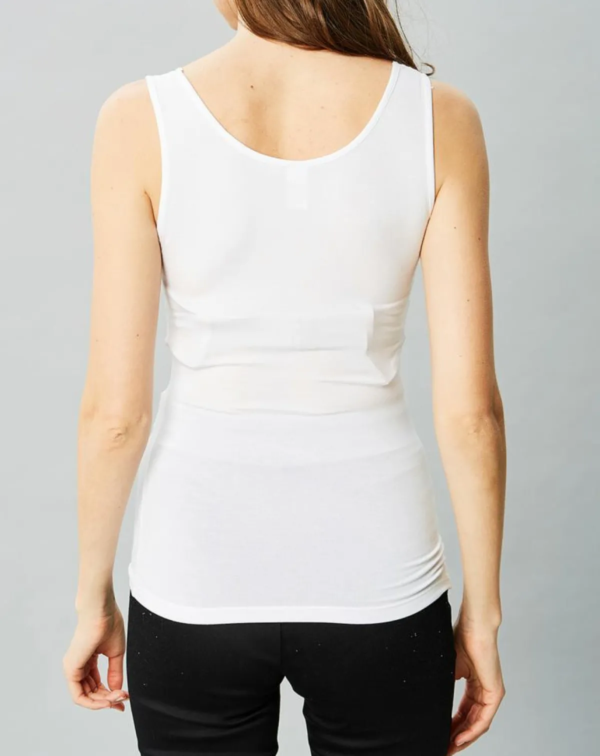 Mare Lingerie, Nuit|Débardeur Valérie en Micromodal blanc