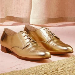 Cosmoparis Derbies|Derbies en Cuir Epsilon dorées