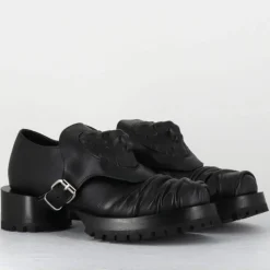 SDM Derbies|Derbies en Cuir lion noires - Talon : 9.5cm
