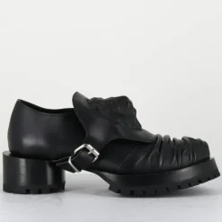 SDM Derbies|Derbies en Cuir lion noires - Talon : 9.5cm