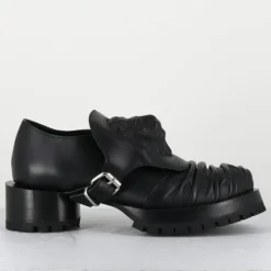 SDM Derbies|Derbies en Cuir lion noires - Talon : 9.5cm