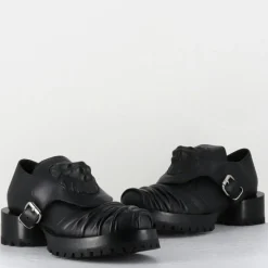 SDM Derbies|Derbies en Cuir lion noires - Talon : 9.5cm