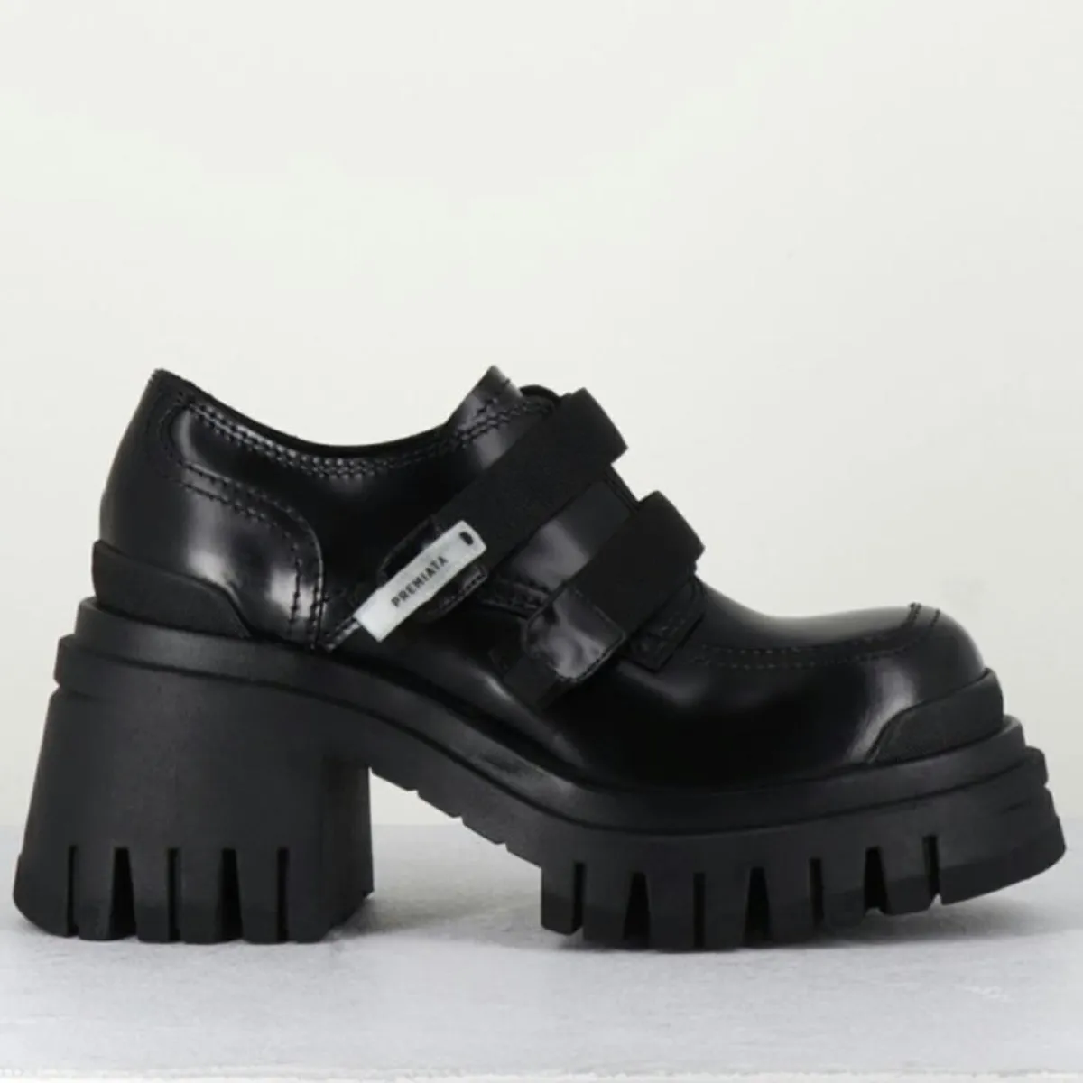 Premiata Derbies|Derbies en Cuir M6349 noires - Talon : 5.5cm