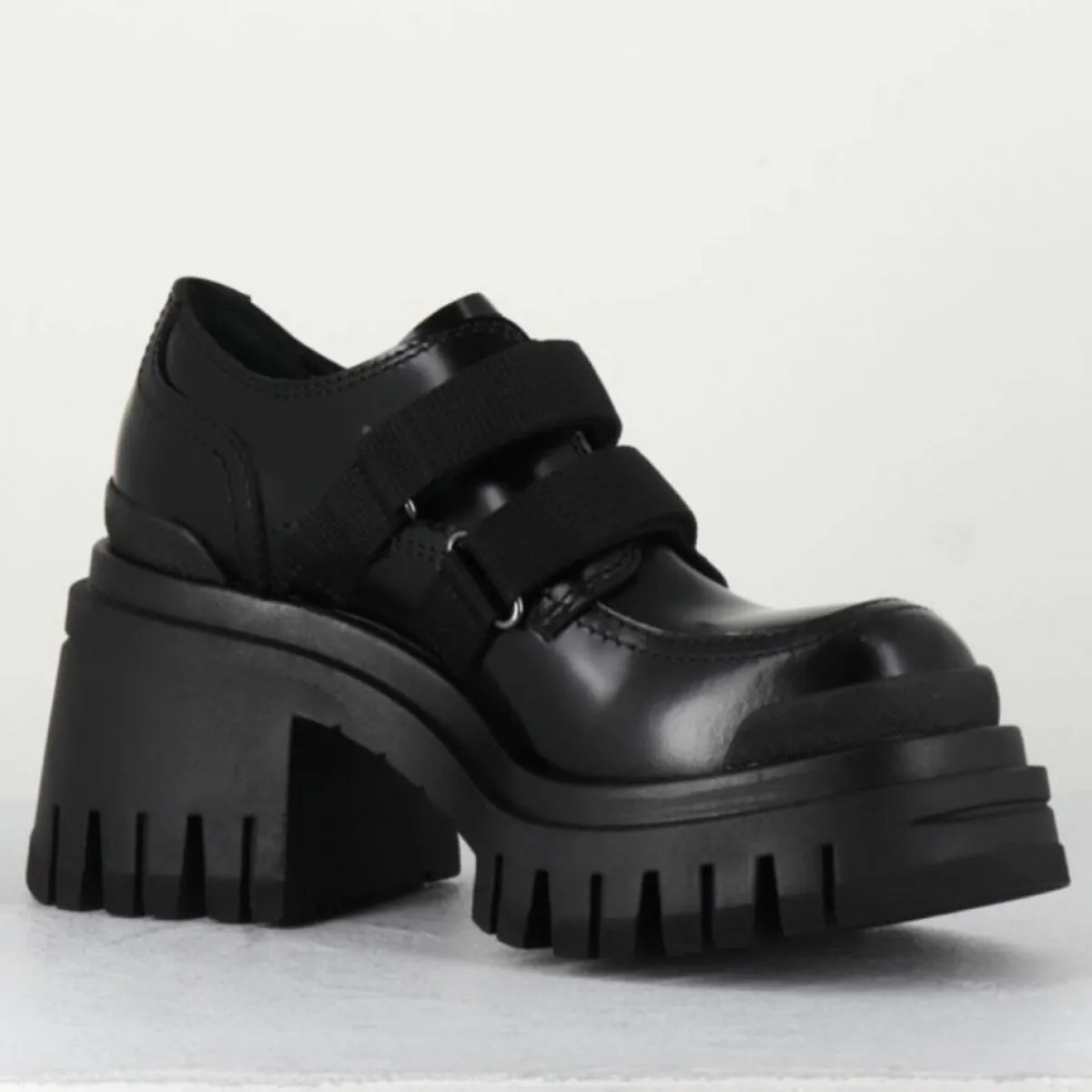 Premiata Derbies|Derbies en Cuir M6349 noires - Talon : 5.5cm