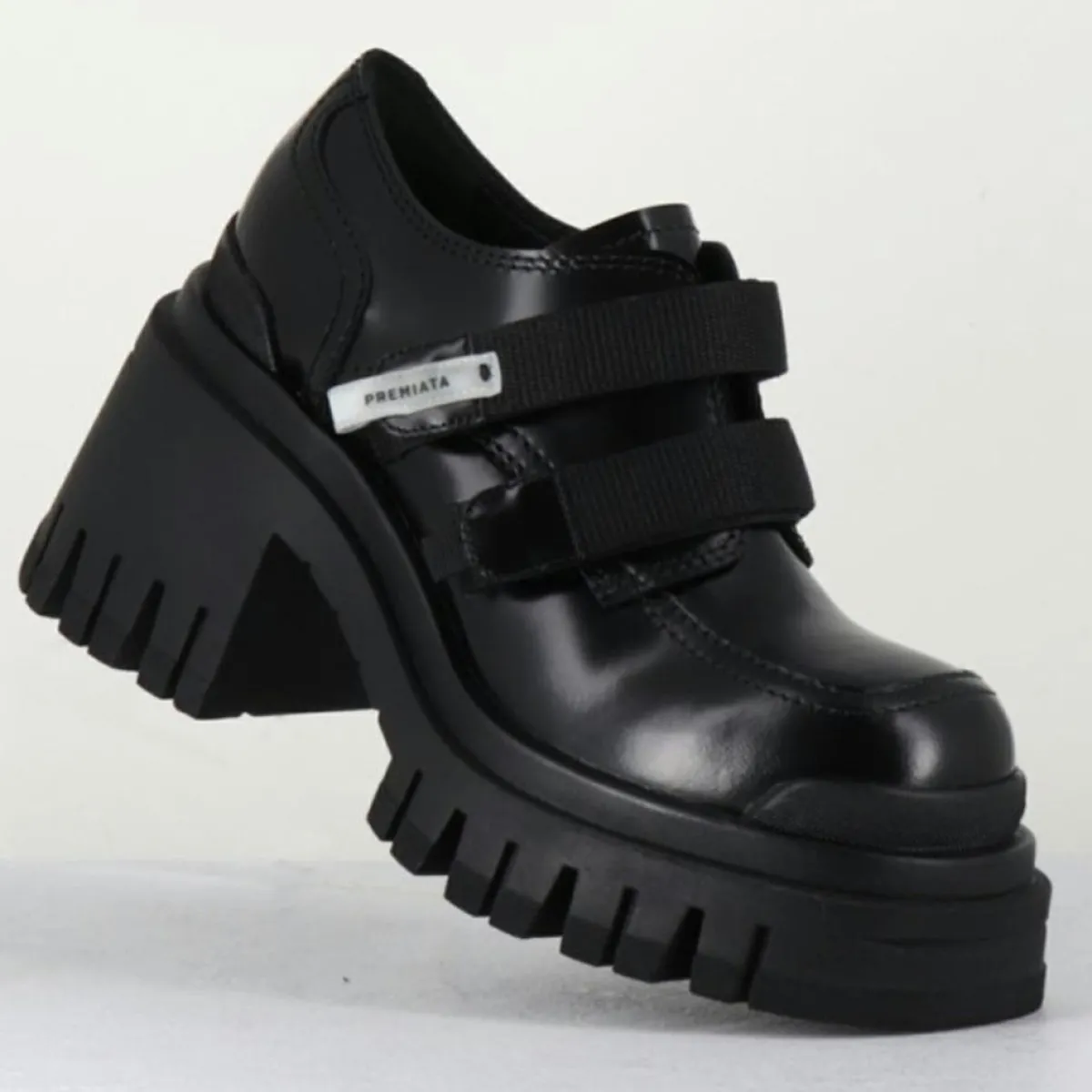 Premiata Derbies|Derbies en Cuir M6349 noires - Talon : 5.5cm