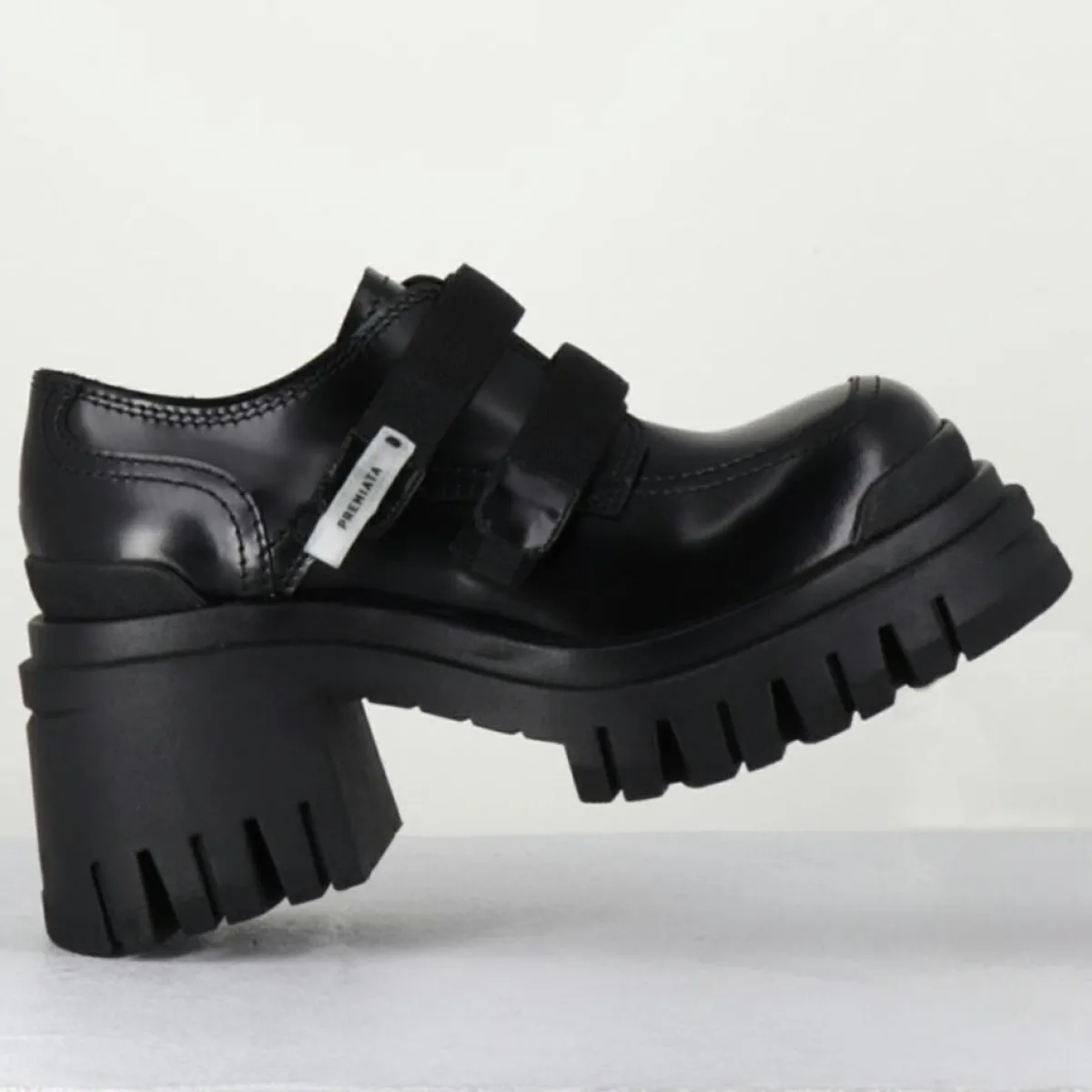 Premiata Derbies|Derbies en Cuir M6349 noires - Talon : 5.5cm