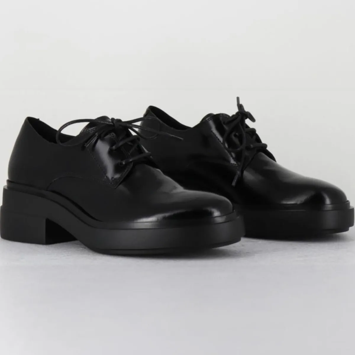 Vic Matie Derbies|Derbies en Cuir noires - Talon 5.5 cm