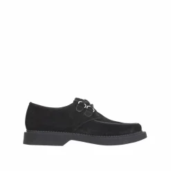 Saint Laurent Derbies|Derbies en daim Teddy noires
