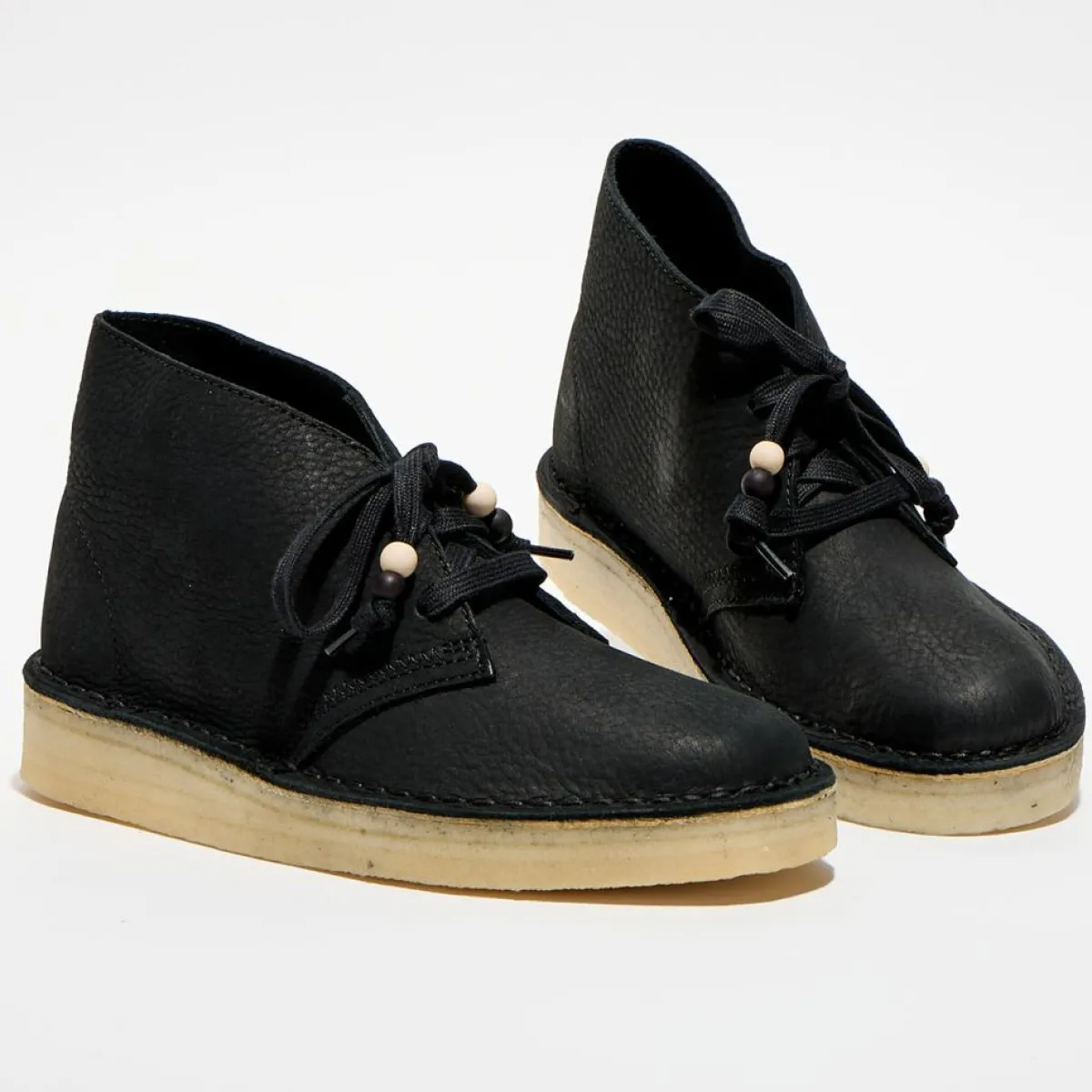 Clarks Bottines|Desert boots en Velours de Cuir Coal noires