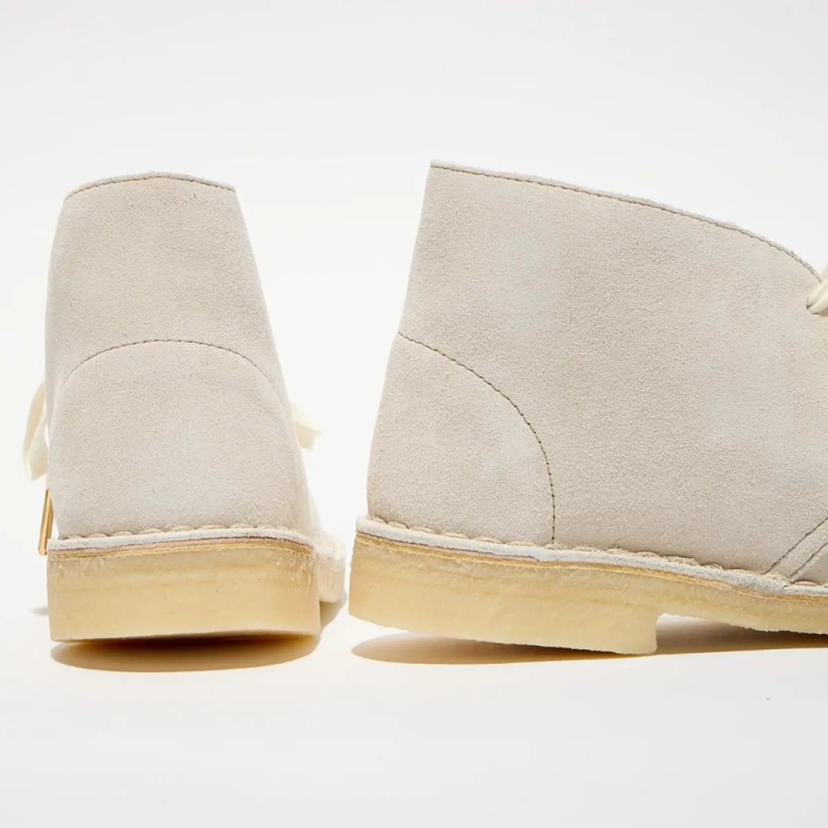 Clarks Bottines|Desert boots en Velours de Cuir Desert écrues