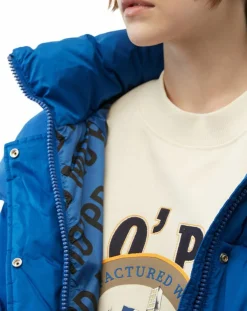 Marc O'Polo Manteaux|Doudoune à capuche Puffer bleue