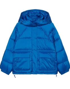 Marc O'Polo Manteaux|Doudoune à capuche Puffer bleue