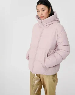 Tara Jarmon Manteaux|Doudoune Dolores vieux rose