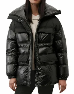 Marc O'Polo Manteaux|Doudoune bimatière Colh noire