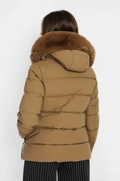 Assuili Manteaux|Doudoune court marron