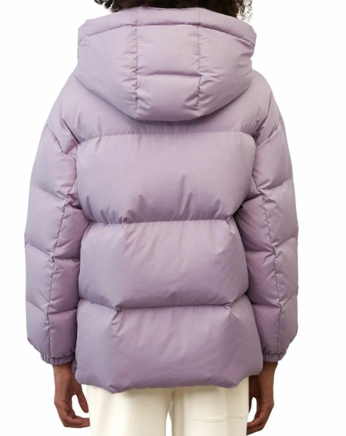 Marc O'Polo Manteaux|Doudoune courte à capuche violet clair