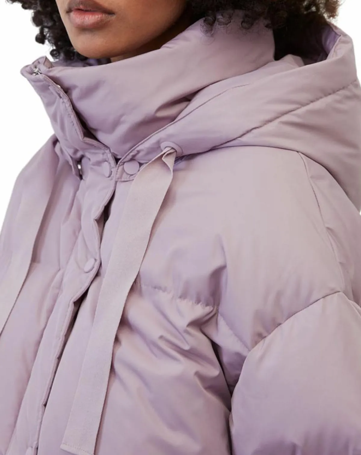 Marc O'Polo Manteaux|Doudoune courte à capuche violet clair