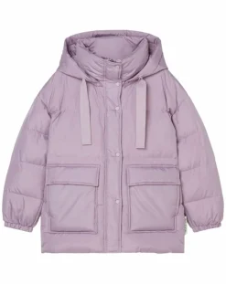 Marc O'Polo Manteaux|Doudoune courte à capuche violet clair